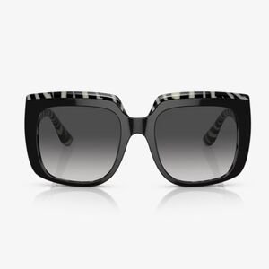 AUTH Dolce & Gabbana DG4414 33728G Black on Zebra Sunglasses